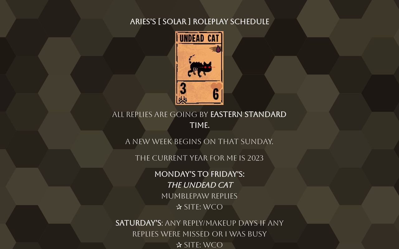 Roleplay Schedule roleplay-schedule